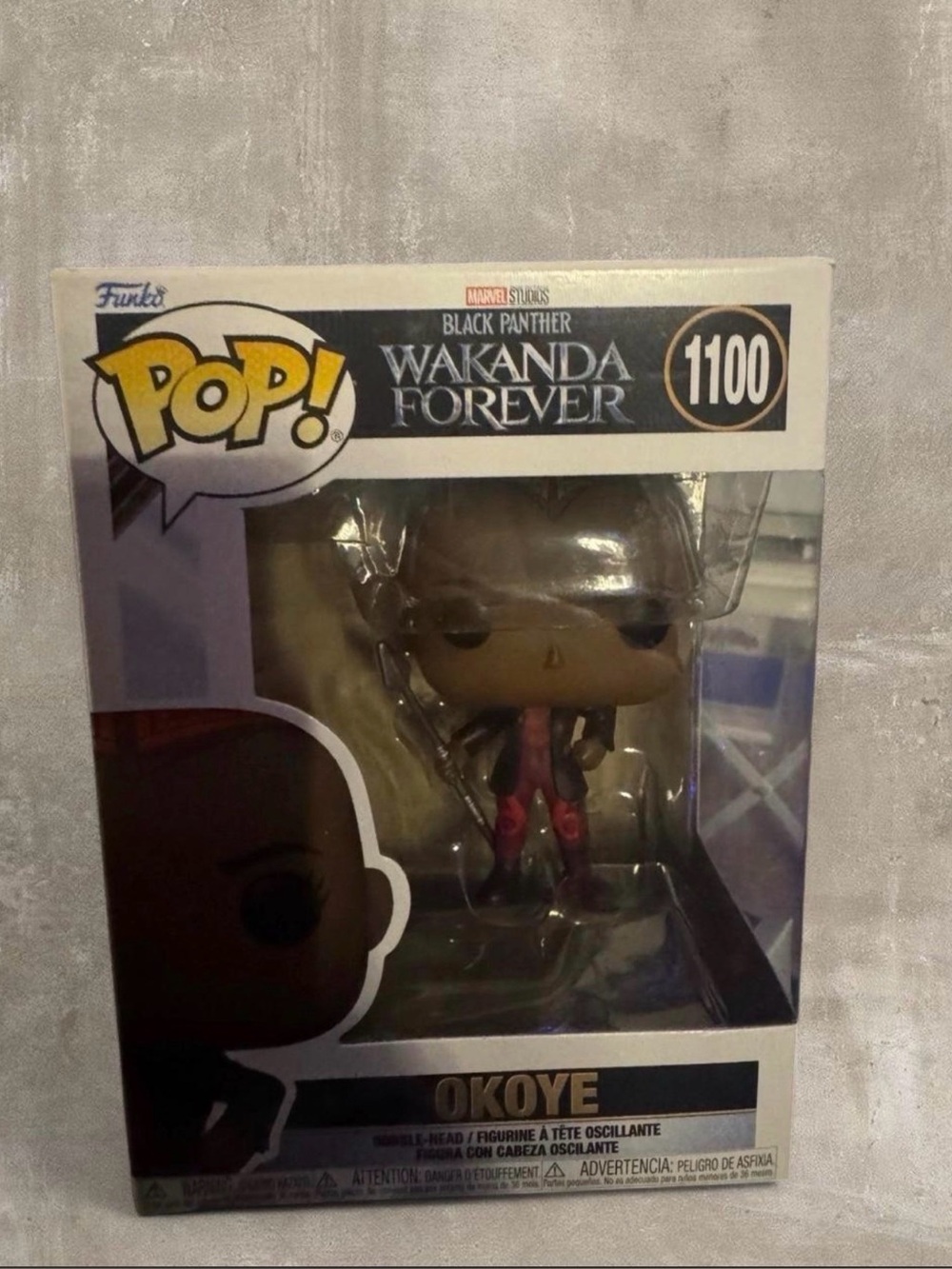 Funko Pop! Okoye Vinyl Figure - Black, Red, Brown